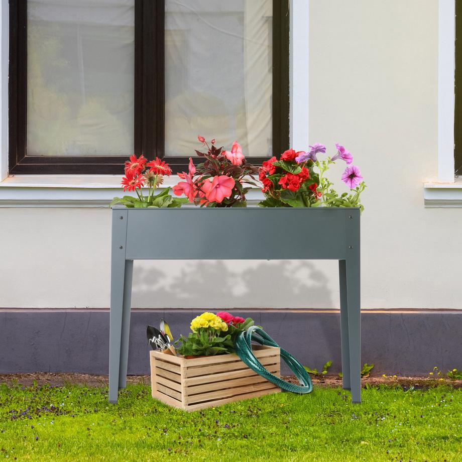 Arebos Letto rialzato Letto per piante in metallo Letto per ortaggi  