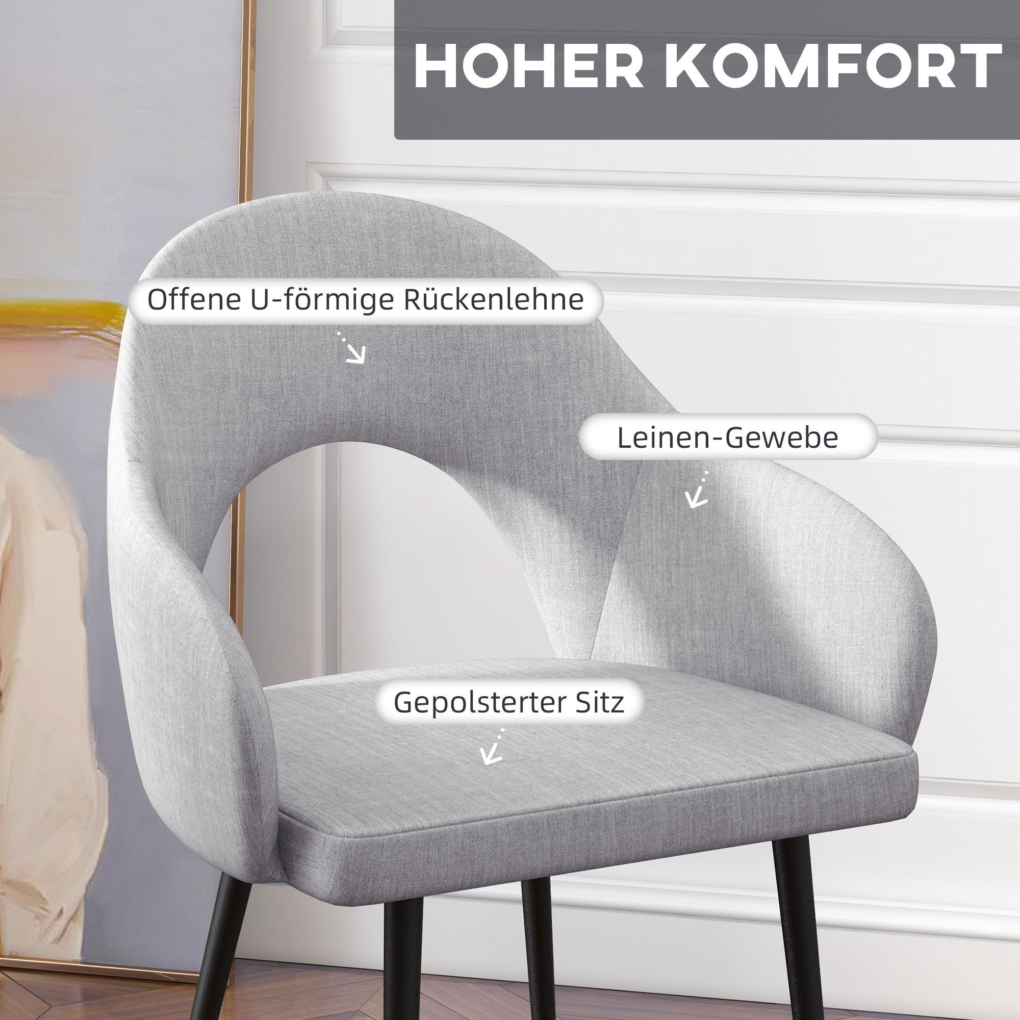 HOMCOM Chaise rembourrée  