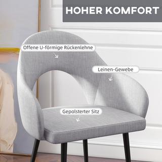 HOMCOM Chaise rembourrée  