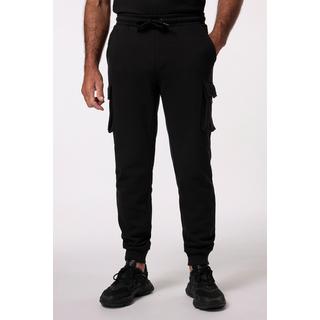 JP1880  Pantaloni cargo in felpa per il fitness con cintura elastica, fino alla tg. 7XL 