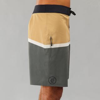 OLAIAN Standard 900 Flat Belt Surfing Boardshorts POPYPALM CAMEL  