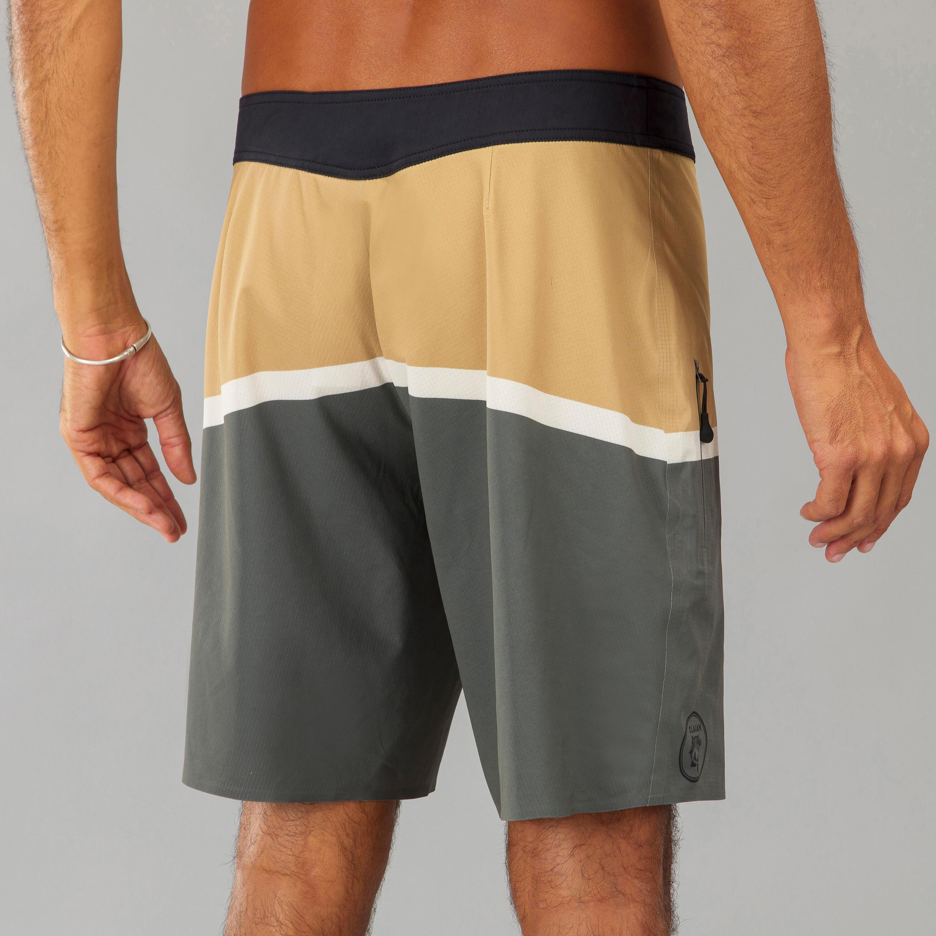 OLAIAN Standard 900 Flat Belt Surfing Boardshorts POPYPALM CAMEL  