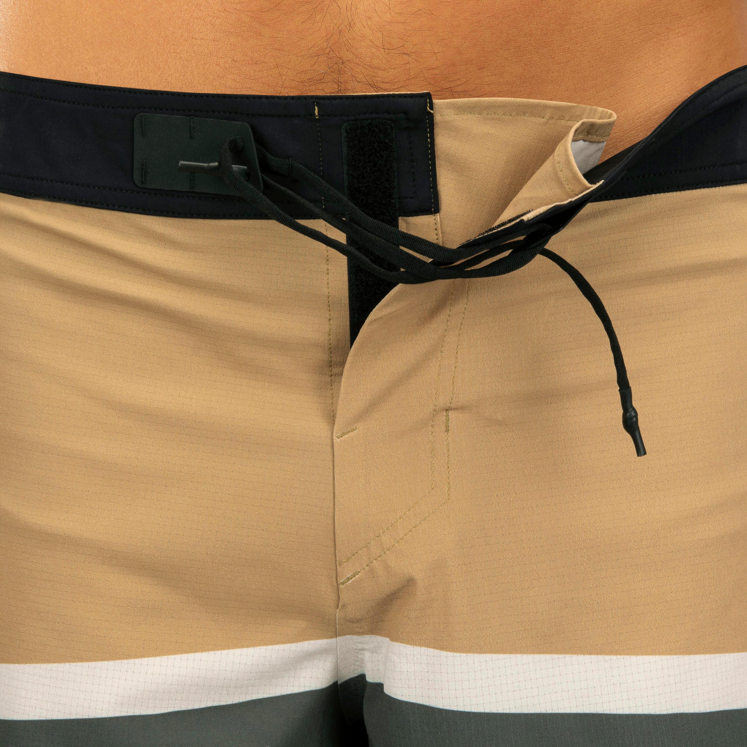 OLAIAN Standard 900 Flat Belt Surfing Boardshorts POPYPALM CAMEL  