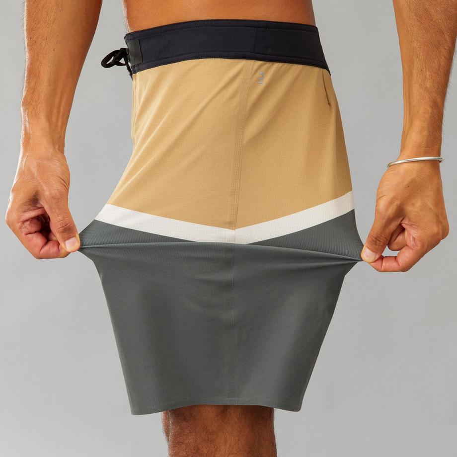 OLAIAN Standard 900 Flat Belt Surfing Boardshorts POPYPALM CAMEL  