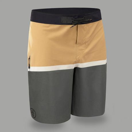 OLAIAN Standard 900 Flat Belt Surfing Boardshorts POPYPALM CAMEL  