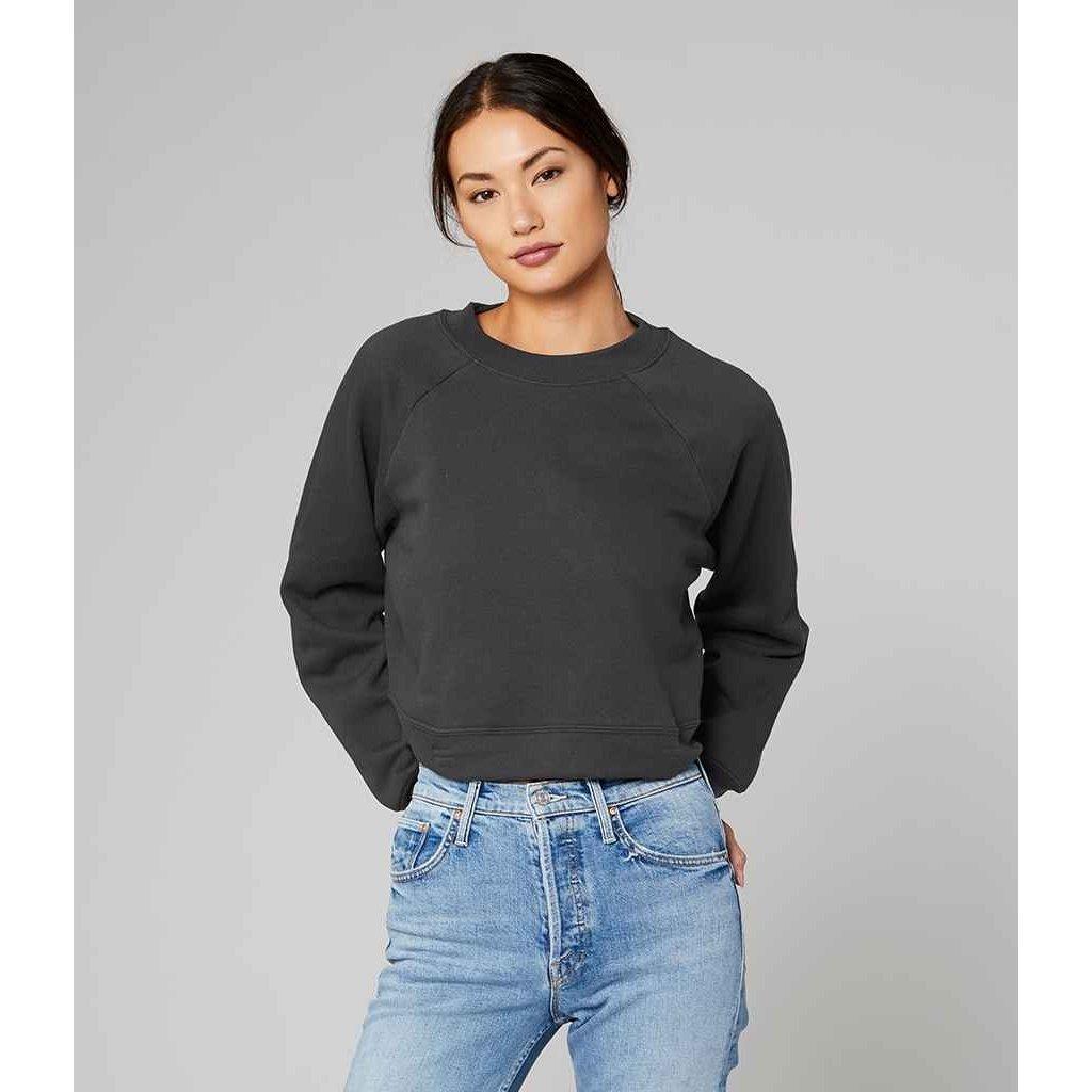 Bella + Canvas  Kurzes Sweatshirt  Raglanärmel 