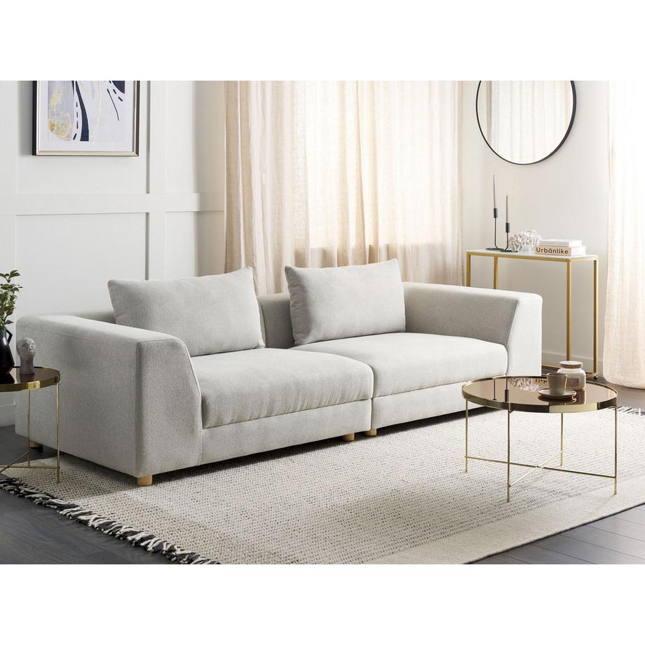 Beliani 3 Sitzer Sofa aus Stoff  LERMON  