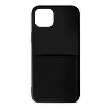 Silikon Case mit Kartenfach iPhone 14 Pro Max - Black