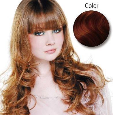 Image of Gewellt 45cm 133 Dunkelkupfer 10 Stück Echthaar Fill-in Extensions Damen dunkelkupfer ONE SIZE