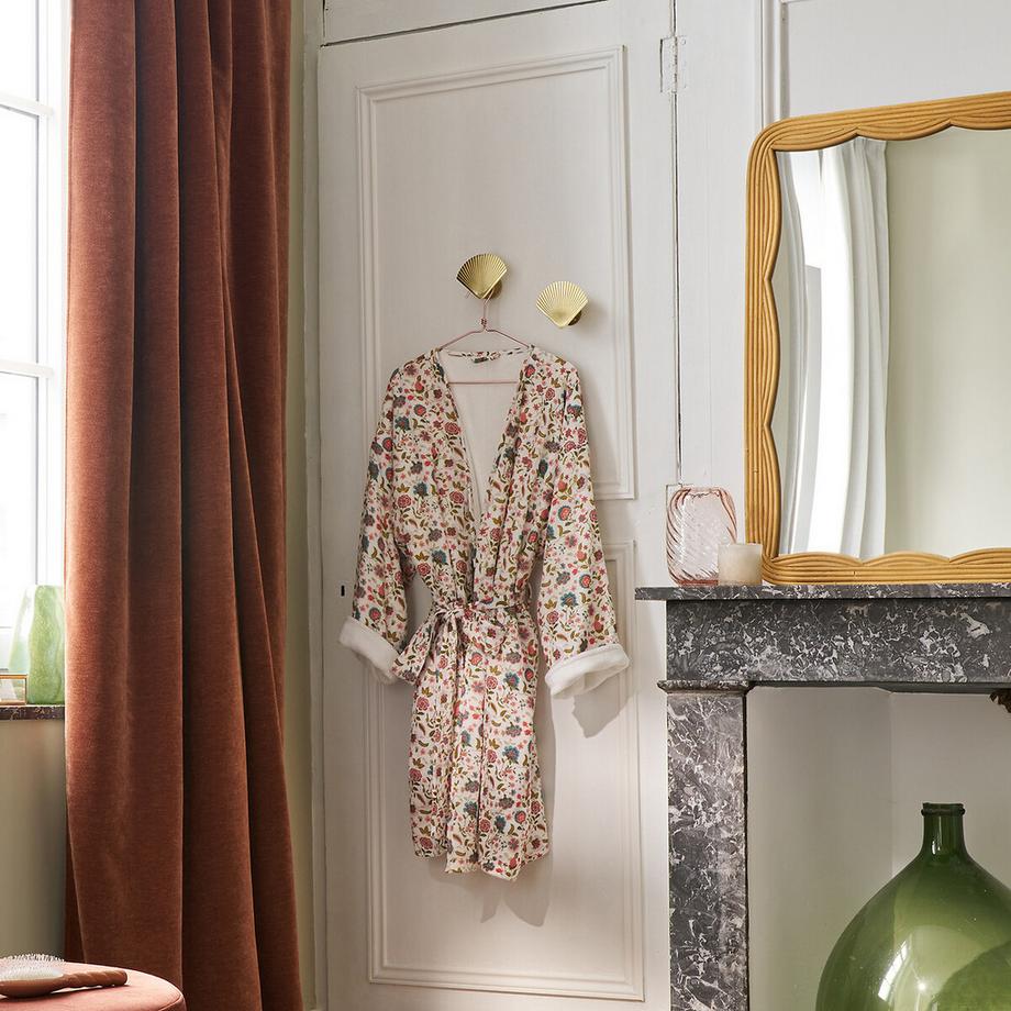 La Redoute Intérieurs Shirley Peignoir Kimono Gaze Coton Doublé Éponge  