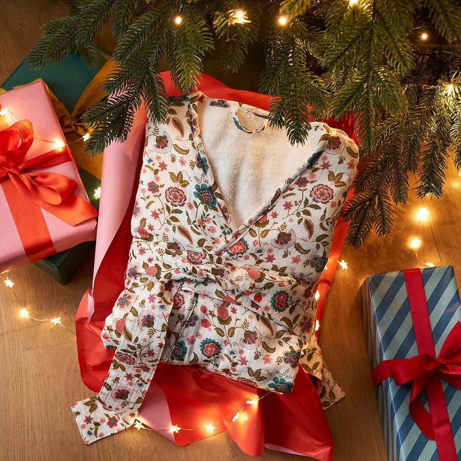 La Redoute Intérieurs Shirley Peignoir Kimono Gaze Coton Doublé Éponge  