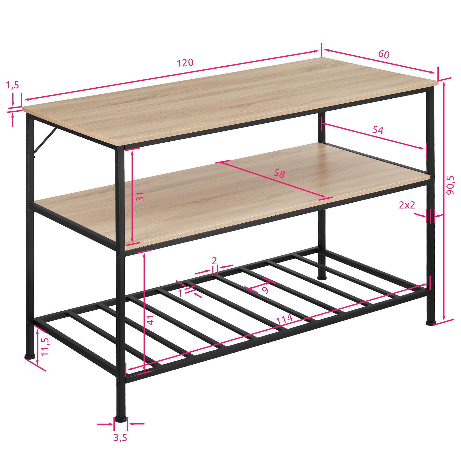 Tectake Küchenregal Akeley  