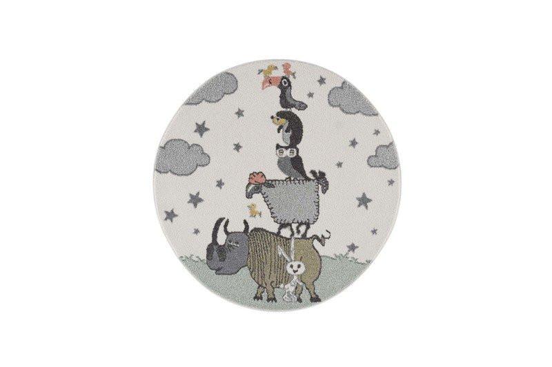 Paco Home Child Carpet joue des animaux floraux courts du tapis  