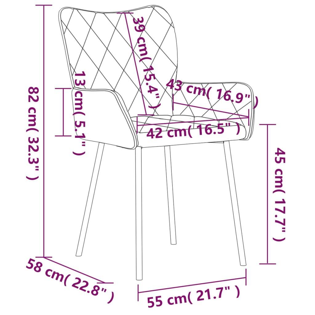 VidaXL Esszimmerstuhl gewebe  