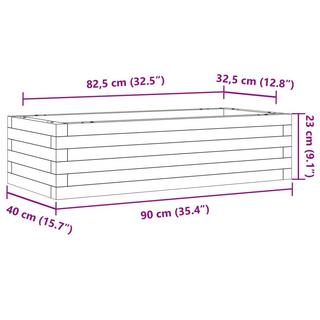 VidaXL Jardinière bois de pin  