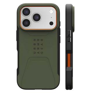 UAG  Coque pour iPhone 17 Pro Compatible MagSafe Motif Hexagonal Série Civilian 