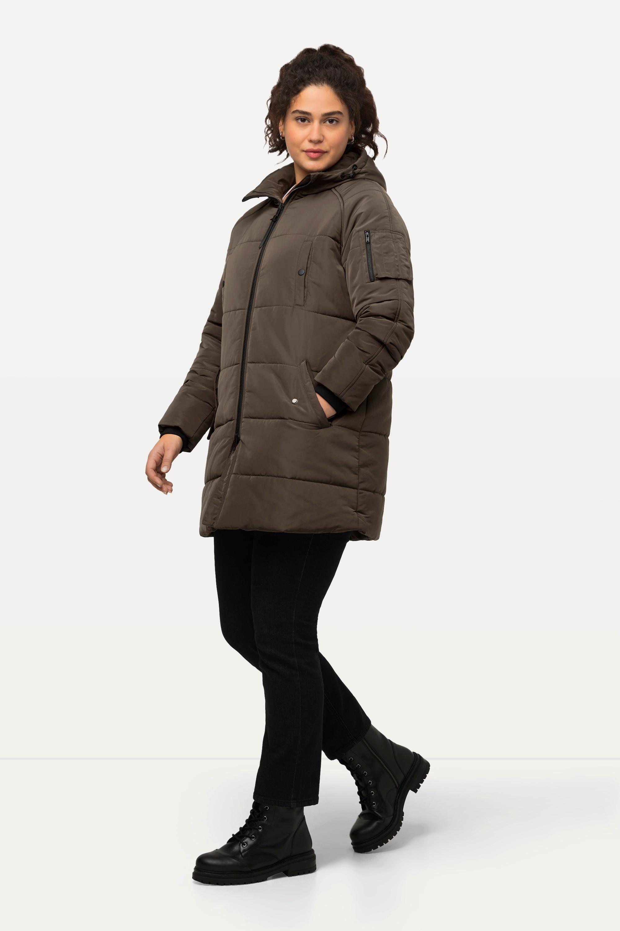 Ulla Popken  Manteau technique HYPRAR, capuche imperméable 