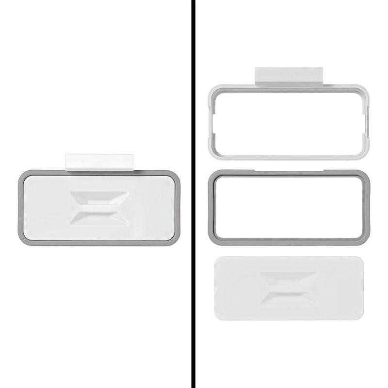 Northio Müllbeutelhalter mit Deckel zur Türmontage  