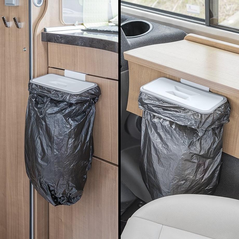 Northio Müllbeutelhalter mit Deckel zur Türmontage  