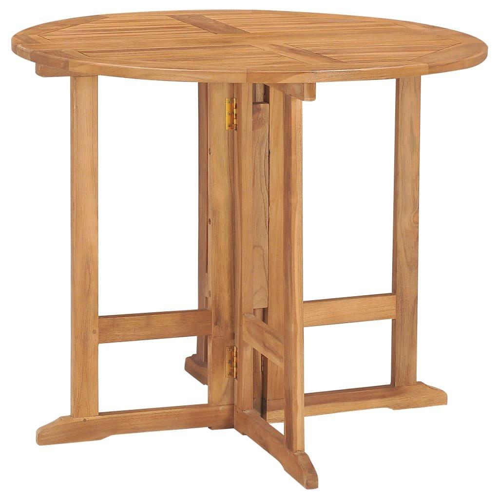 VidaXL set da pranzo da esterno Teak riciclato  