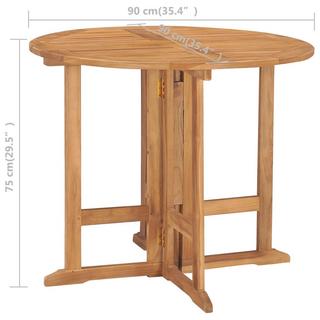 VidaXL set da pranzo da esterno Teak riciclato  