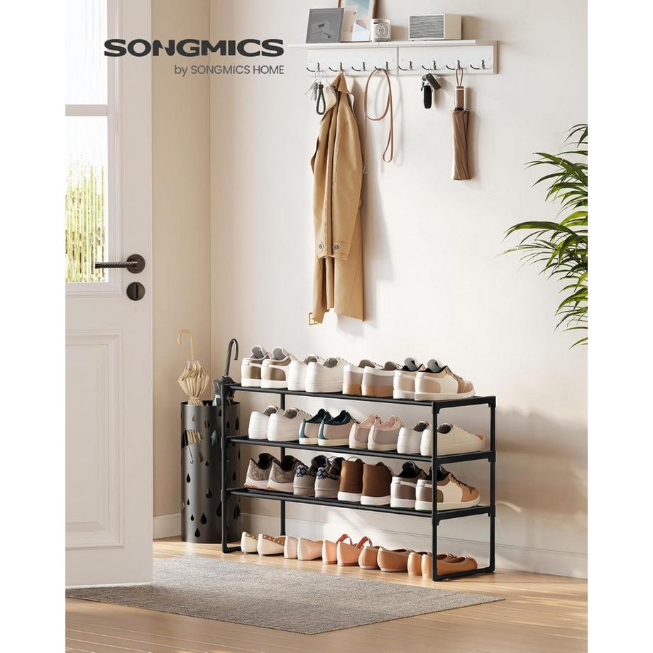 Songmics Schuhregal 3 Ebenen Schuhständer Schuh-Organizer  