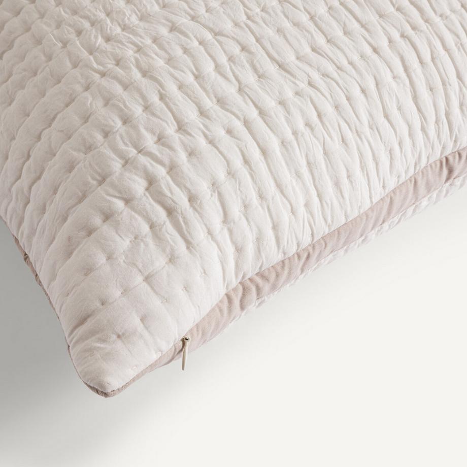 AM.PM Housse de coussin en coton matelassé  