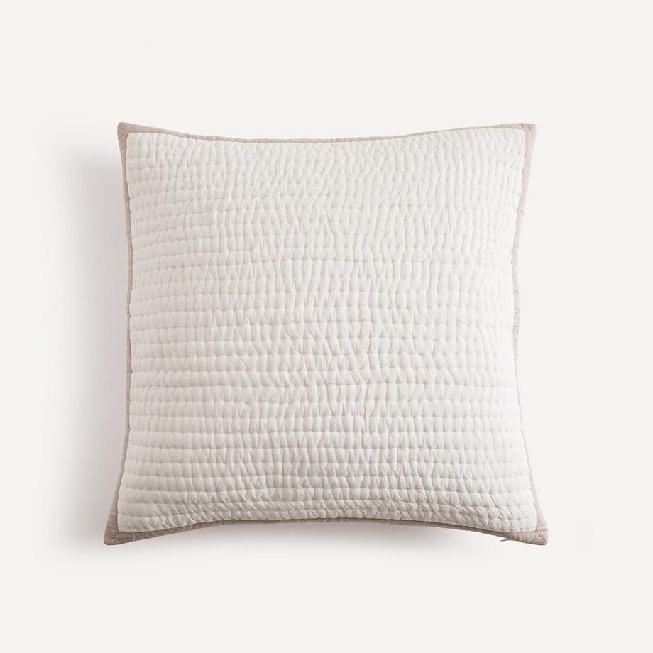Housse de coussin en coton matelassé