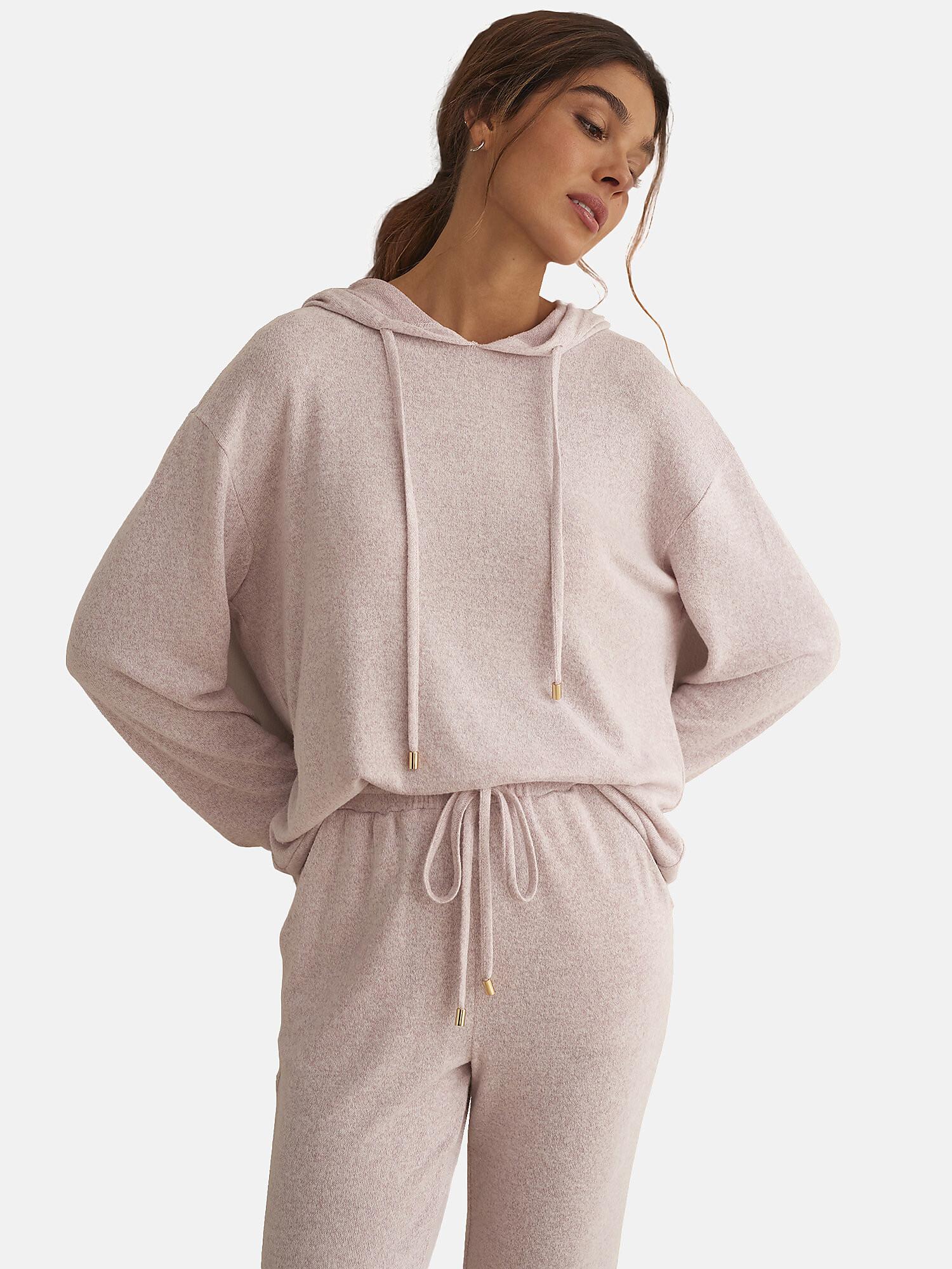 Selmark  Outfit Entspannung und Indoor Pyjama Hose Sweatshirt Kapuze BASIC P82 