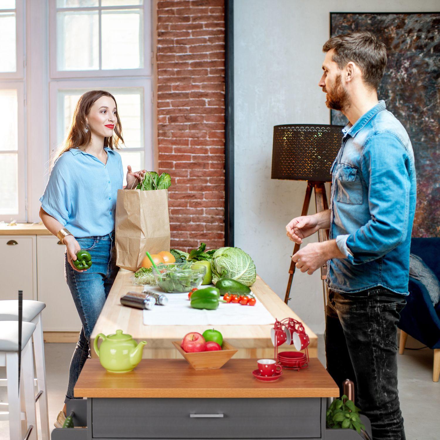 Northix Küchenwagen mit Thekenplatte  