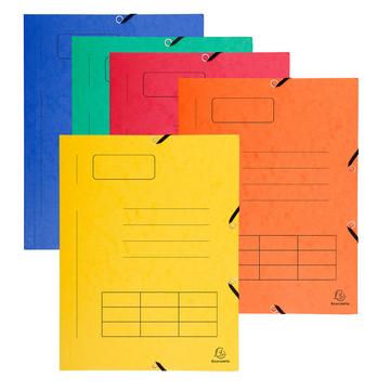 Sammelmappe mit Gummizug, 3 Klappen und Organisationsdruck aus Colorspan-Karton 355g/qm, für Format DIN A4 - x 50