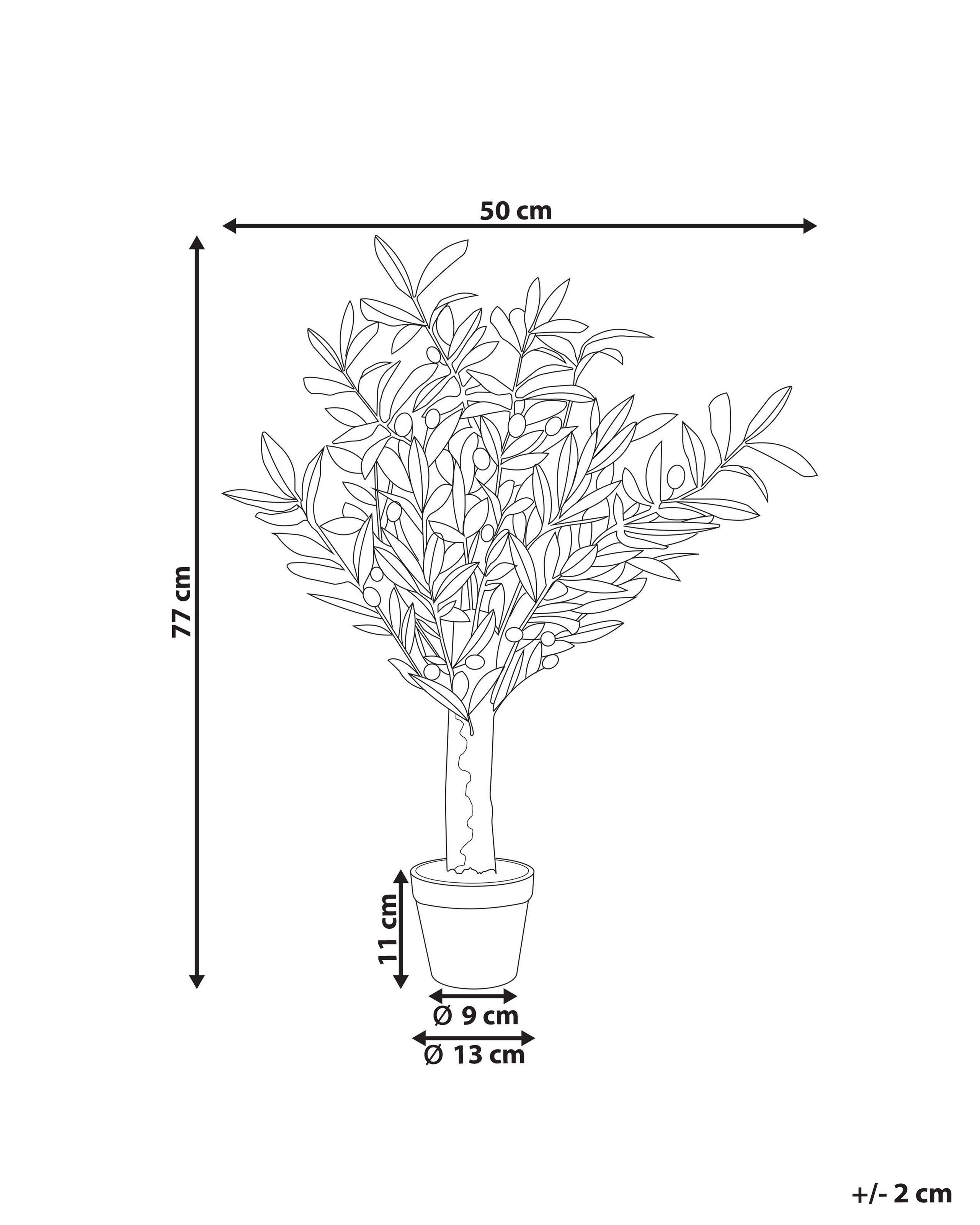 Beliani Pianta artificiale en Materiale sintetico OLIVE TREE  