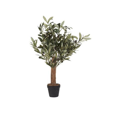 Beliani Kunstpflanze aus Kunststoff Klassisch OLIVE TREE  