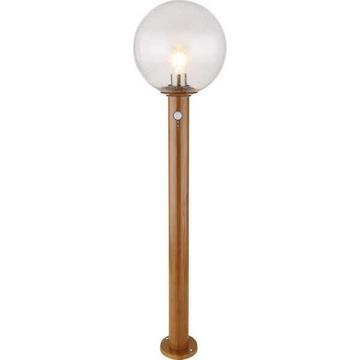 Lampe d'extérieur Ossy aluminium moulé sous pression aspect bois 1xE27 LED