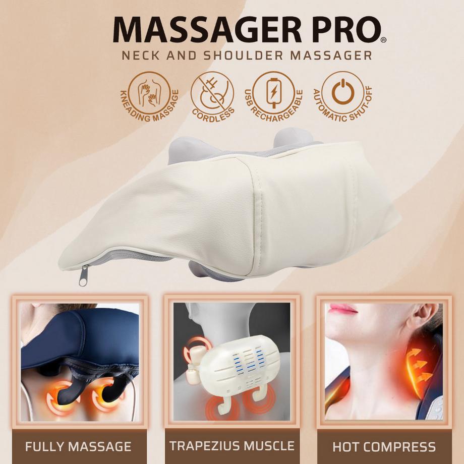 INDUSTEX  Massager Pro - Masseur de cou et d'épaules 