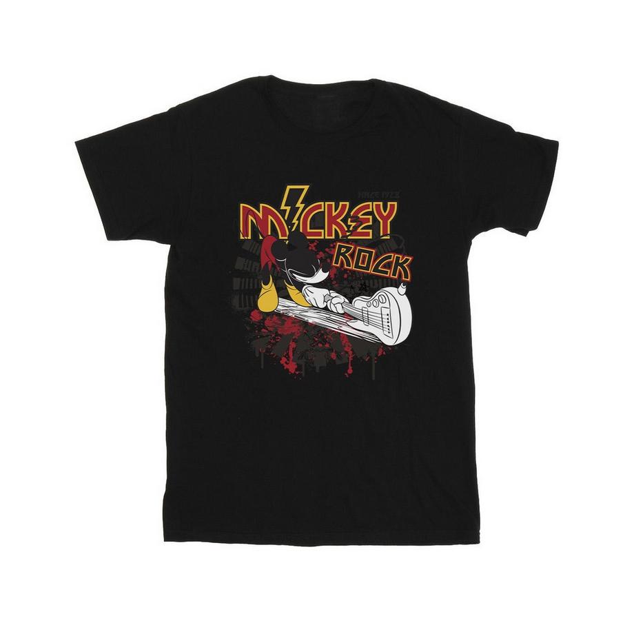 Disney Mickey Rock T-Shirt Maniche Corte  