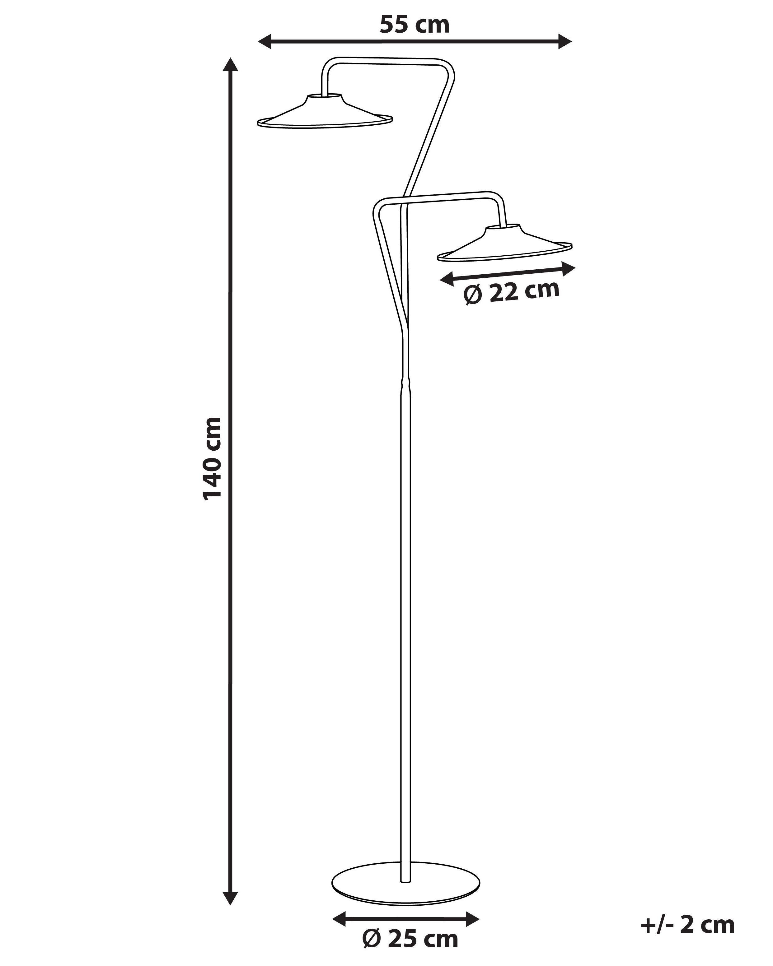 Beliani Lampadaire en Métal Moderne GALETTI  