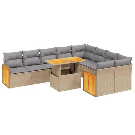 VidaXL Garten sofagarnitur poly-rattan  