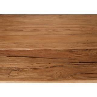 mutoni Massivholztisch 200x100 - Teak natur - Metall antik  