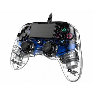 nacon  PS4OFCPADCLBLUE Gaming-Controller Blau, Transparent USB Gamepad Analog / Digital PC, PlayStation 4 