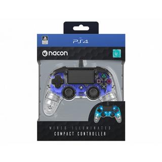 nacon  PS4OFCPADCLBLUE Gaming-Controller Blau, Transparent USB Gamepad Analog / Digital PC, PlayStation 4 