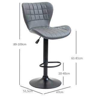 HOMCOM tabouret de bar  