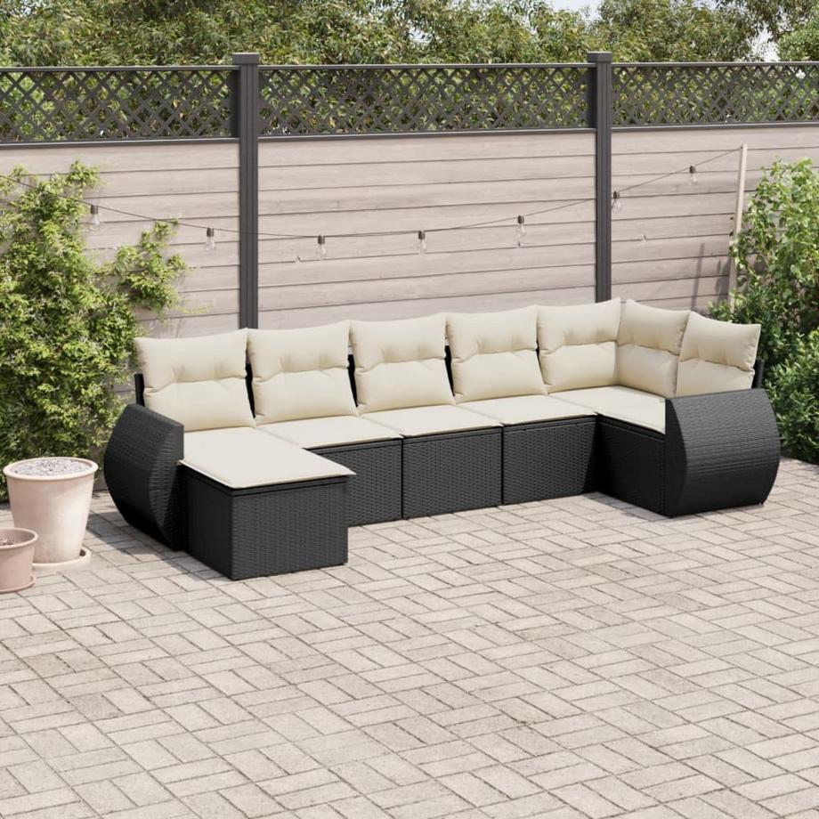 VidaXL set divano da giardino Polirattan  