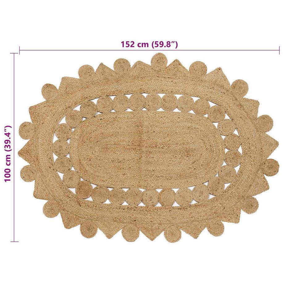 VidaXL  Tapis de zone jute 