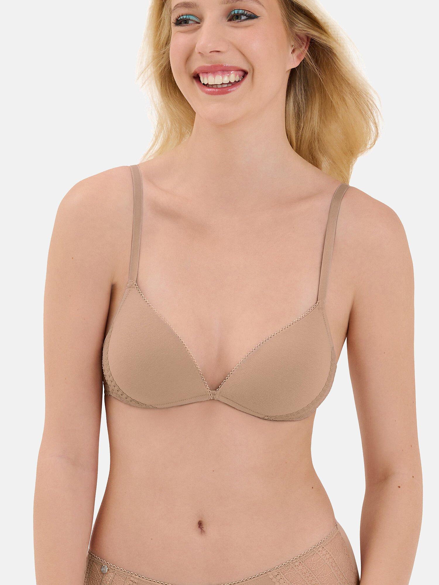 Image of Vorgeformter Triangel-bh Ohne Bügel Lucky Damen Light Beige B/75