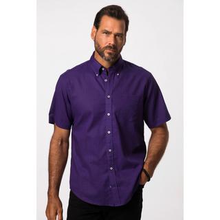 JP1880  Camicia dalla vestibilità moderna con lino, mezze maniche e colletto button-down 