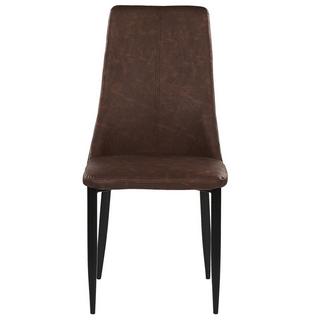 Beliani Lot de 2 chaises en Cuir PU Moderne CLAYTON  