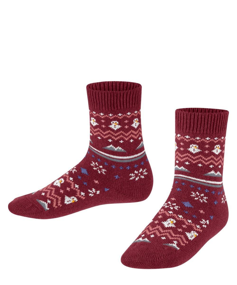 Image of Falke Winter Fair Isle So-23-26 Unisex Rot 23-26