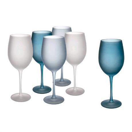 Villa D'Este Home Tivoli  , Blue Dream - Glas Set, matt (6-tlg) 