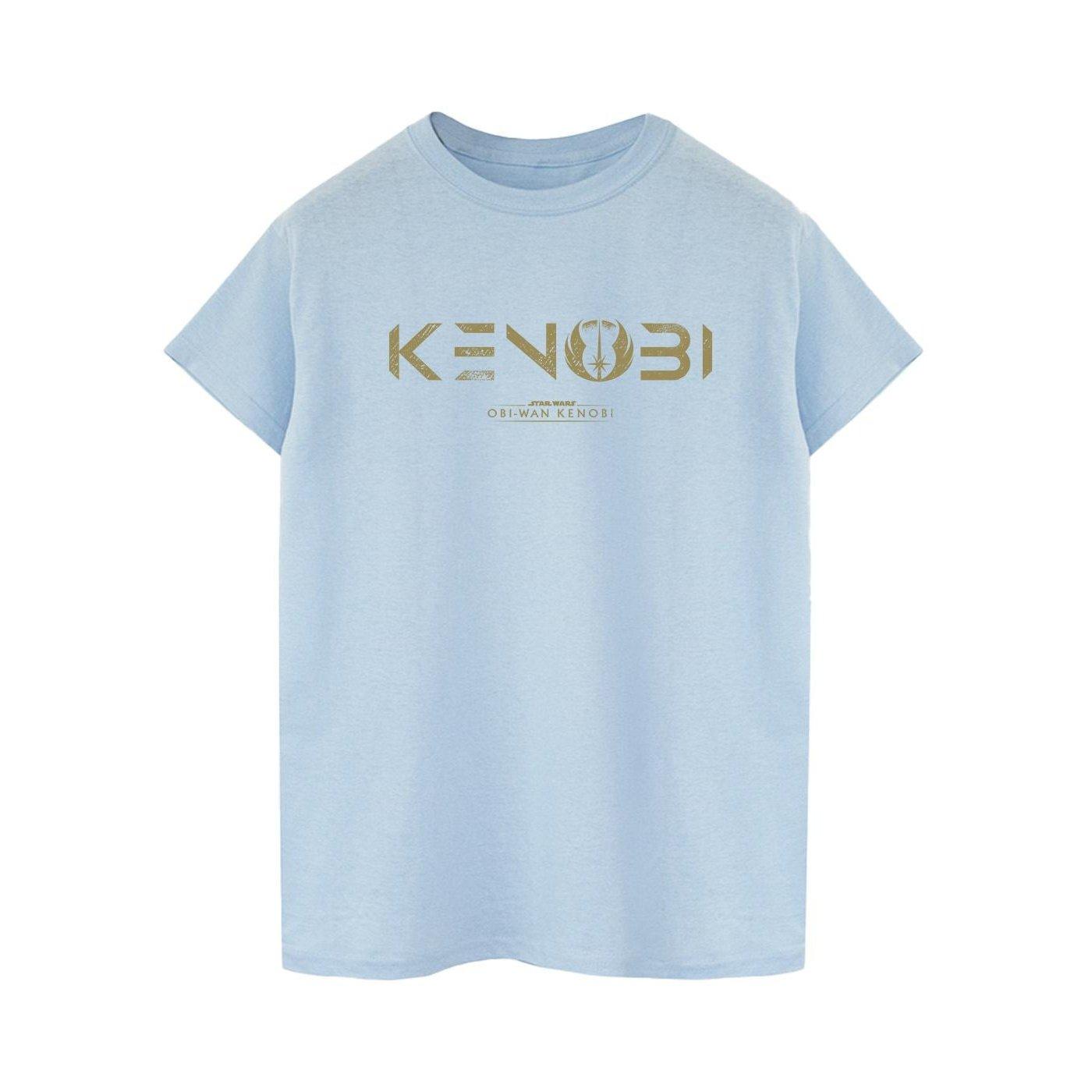 Image of Obiwan Kenobi Logo Tshirt Herren Blau M